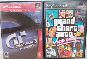 PAQUETE PS2 Gran Turismo 3/Grand Theft Auto Vice City CIB - Imagen 1 de 6