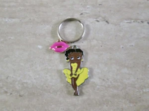 Llavero afroamericano Betty Boop, llavero, joyas, médico, oficina, regalo, favor - Imagen 1 de 3