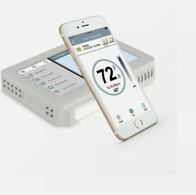 Adjustable Programmable Smart Thermostat Touchscreen Wifi Remote Voice Control - Image 1 of 3