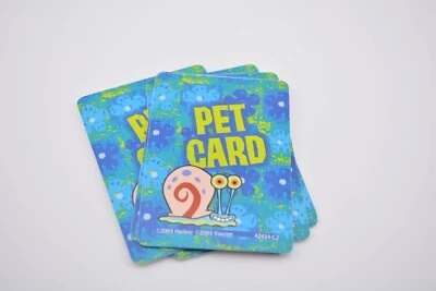 Spongebob Squarepants Game of Life part pieces - qty 7 pet cards - Image 1 of 2