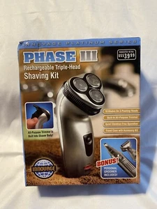 NIB Innovage Phase III Rechargeable Triple Head Shaving Kit & Personal Groomer  - Picture 1 of 6