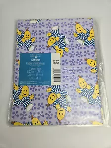 American Greetings Bananas in Pajamas Gift Wrap Five Total Sheets New Old Stock - Picture 1 of 4