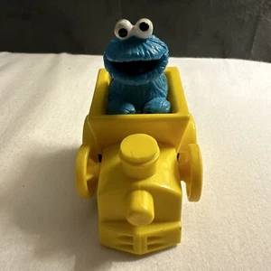 Sesame Street Illco Toys Cookie Monster Toy Train Car Vehicle Jim Henson Vintage - Picture 1 of 5