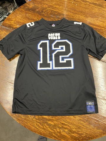 Majestic Men’s Andrew Luck Indianapolis Colts Black Jersey Large L Football Cover