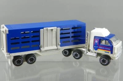 Remolque tractor Tonka Mini #1126 vintage años 80 acero y plástico cinta azul granjas Foto 1 de 4