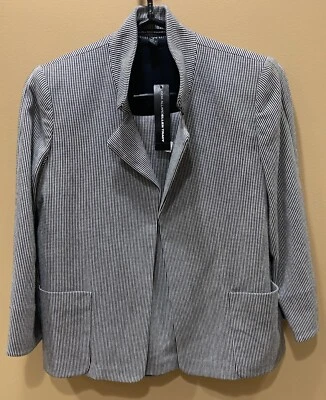 Linda Allard Ellen Tracy Women’s Cotton Skirt Suit Navy 4P/ 2P NWT - Image 1 of 4