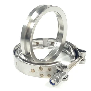 Brida de escape de 4" + abrazadera 4,21" para Marmon BorgWarner Turbo S369 SX SX-E S200 S300 - Imagen 1 de 5