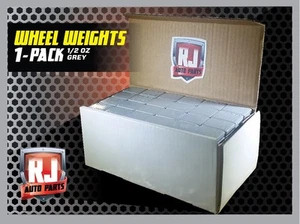 ONE 9 LB. BOX WHEEL WEIGHTS-1/2 OZ. STICK ON ADHESIVE TAPE 288 PIECES - Picture 1 of 8