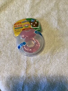 Nuby Baby Teethe-Eez Silicone Soft Teether w Hygenic Case CL8 Pink One Size 3+m - Picture 1 of 2