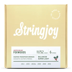 Stringjoy Foxwoods Super Light 11-52 beschichtete PB Akustikgitarrensaiten - Bild 1 von 1