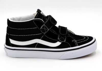 Vans SK8-Mid Reissue V Black/White Youth Sizes FREE SHIPPING - Image 1 of 4
