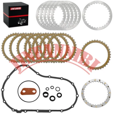 Clutch Friction Plate Kit with Cover Gasket for Harley Iron 883 1200 2012-2022 Foto 1 de 4