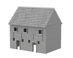 PAPELOTTE FARM HOUSE LEFT WATERLOO - 3D PRINTED Décor Wargame Terrain Napoleon - Picture 1 of 5