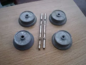 HORNBY EN O LOT DE 4 ESSIEUX EN ZAMAC AVEC 2 AXES - Picture 1 of 1
