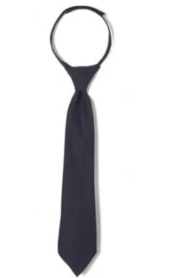 法国烤面包男孩可调节纯色 14 - 20 码领带海军蓝,全新带标签,免运费。     — 第 1/4 张图片