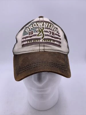 Browning Liberty Wax Hat Cap Brown & Olive - Free Shipping - Image 1 of 4