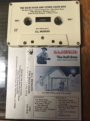 D. L. Menard The Back Door and Other Cajun Hits rare 1980 Swallow cassette tape - Image 1 of 2