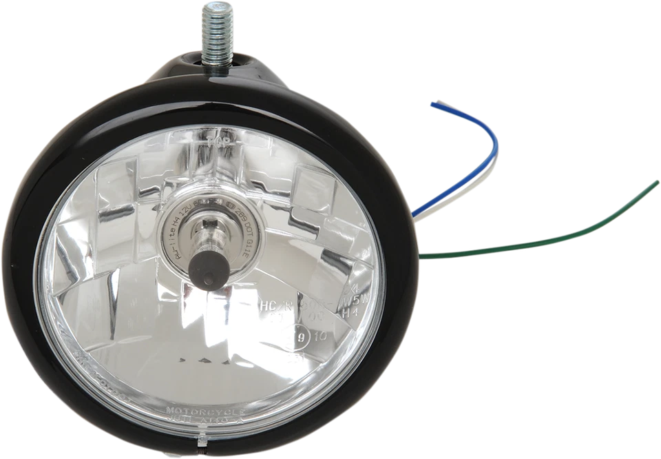 DRAG SPECIALTIES Top Mount Headlight - 5-3/4" - Black L21-6114SB 2001-0807 - Image 1 of 1