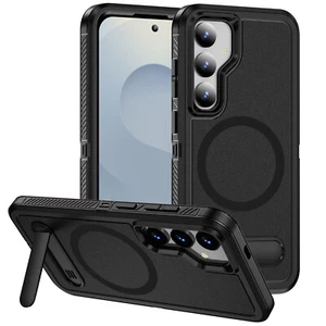 Magsafe Case For Samsung Galaxy S25 Ultra S25+ S25 Shockproof Armor Stand Cover - Picture 1 of 28