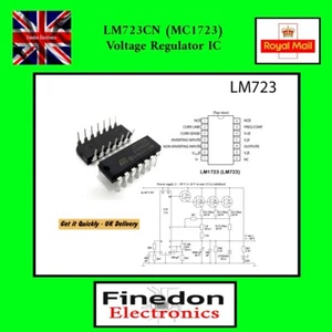 LM723CN (MC1723) Regolatore di tensione lineare regolabile IC DIP-14  - Foto 1 di 4