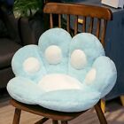 BLUE Kawaii Plush Bear Paw Mat Cute Bear Cat Foot Pillow Heart Plush Cushion