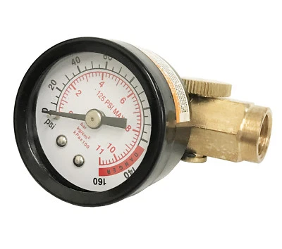 Air Regulator w/ Gauge 160 PSI Air Tool Regulator 1/4" NPT Air Tool - Image 1 of 4