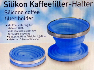 CAMP4 Silikon Kaffeefilter Halter für Kaffeefilter faltbar