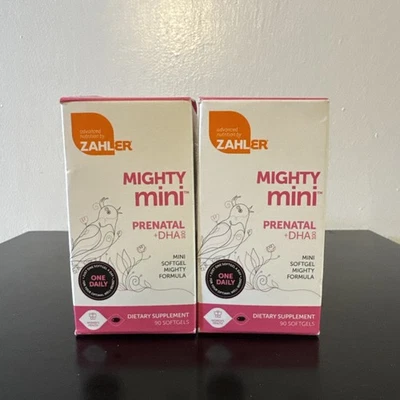 Zahler Mighty 迷你产前 + DHA 100 - 180 软胶 — 第 1/4 张图片