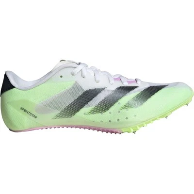 adidas Adizero Sprintstar Running Spikes White Sprint Athletics Track 100M Shoes - Image 1 of 4