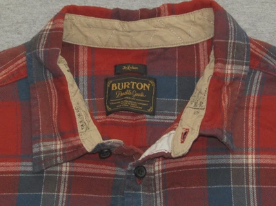 BURTON Flannel Shirt Classic Plaid Button-Down Men's M - Image 1 of 3