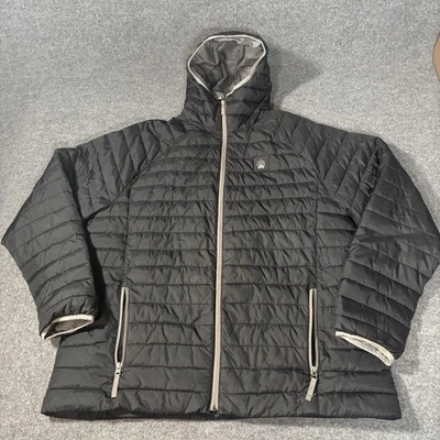 Alaskan Hardgear Jacket Mens 2XL Tall Puffer Hooded Black 2XLT Duluth Trading - Image 1 of 4