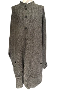 J. Jill Strickjacke Strick anthrazit geknöpfter Pullover - Damen 4X - 159 $ Orig neu mit Etikett - Bild 1 von 5
