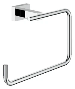 Grohe 40 510 1 Chrome Essentials Cube Towel Ring - Picture 1 of 2