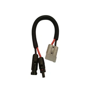 12 volt 50 amp Anderson Plug to Solar Plug Connection Adaptor - Imagen 1 de 2