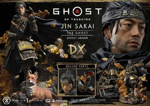 Prime 1 Studio UPMGHOT-01DXS 23" Ghost of Tsushima Jin Sakai DX Statue - Picture 1 of 24
