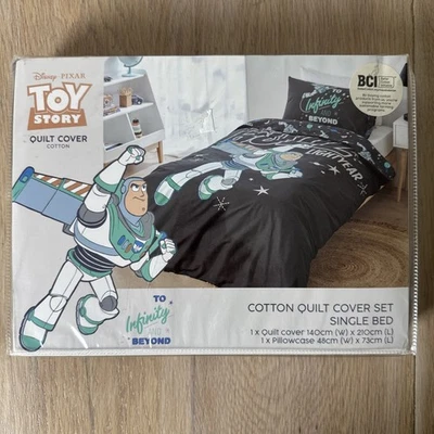 Juego de funda edredón cama individual Disney Toy Story Buzz Lightyear 100 % algodón Foto 1 de 4