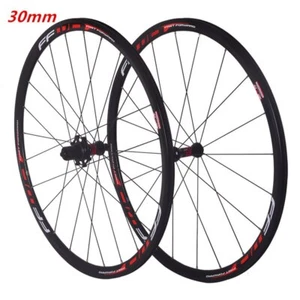 Ultralight 700C Alloy Bmx Road Bike Wheels V Brake Wheelset Rim Brake 30/40/50mm - Picture 1 of 6