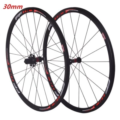 Ultralight 700C Alloy Bmx Road Bike Wheels V Brake Wheelset Rim Brake 30/40/50mm - Image 1 of 4
