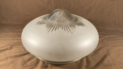 Antique Art Deco Glass Ceiling Light 3 Chain Fixture Shade Victorian Pendant Cover