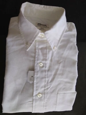 New Club Monaco White Oxford Cloth Button Down Small Slim 15-31 MSRP $138 - Image 1 of 3
