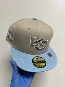 Kansas City Chiefs Khaki Sky Blue 2 Tone Pro Bowl Hawaii 59FIFTY New Era Fitted - Bild 1 von 3