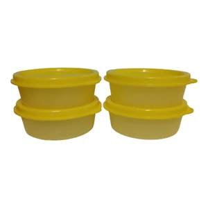 4X NEW Tupperware Mini Small Round Container With Lid Set 80ml ( 1/3 Cup ) - Picture 1 of 6