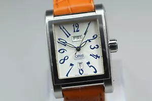 Orologio automatico uomo ORIS rettangolare 585-7525-40-02 quadrante bianco spedizione dal GIAPPONE - Foto 1 di 12