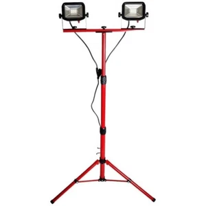 Slimline LED Fluter Doppelkopf Stativ Arbeitsleuchte 2 x 15W (2x1200lm) - Bild 1 von 2