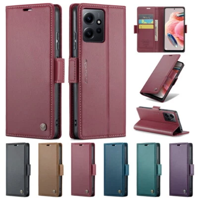 Hybrid Leather Wallet Flip Case For Xiaomi Redmi Note 14 13 Pro 12 11 14T Cover - Image 1 of 4