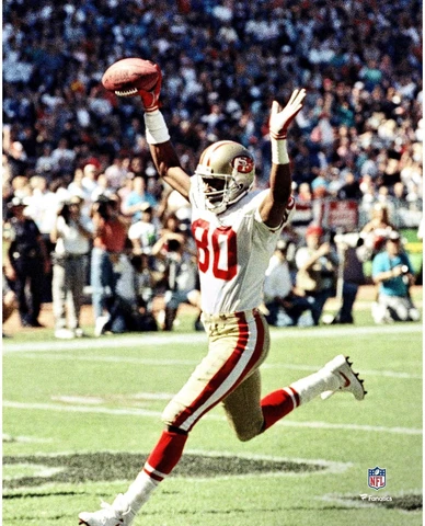 Jerry Rice San Francisco 49ers Unsigned Most Receiving Touchdowns Cover