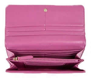 Portafoglio VALENTINO Blossom Re Wallet Camelia malva nuovo - Foto 1 di 4