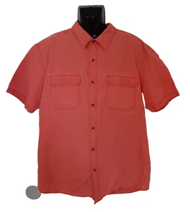 Magellan Men's Button Down Shirt Short Sleeve Causal Cotton Orange Size XL - Picture 1 of 4