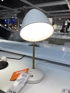 IKEA ISNALEN work led lamp New in Box. White Brass Color Same Day Pior Shipping - Picture 1 of 3