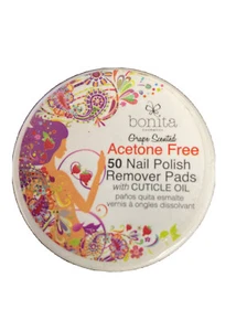 REMOVEDOR DE ESMALTE DE UÑAS BONITA COSMETICS 50 ALMOHADILLAS PERFUMADO UVA CON ACEITE DE CUTÍCULA - Imagen 1 de 2